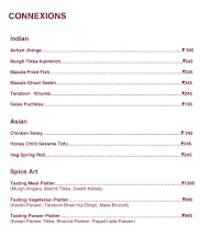 Connexions Bar - Crowne Plaza menu 2