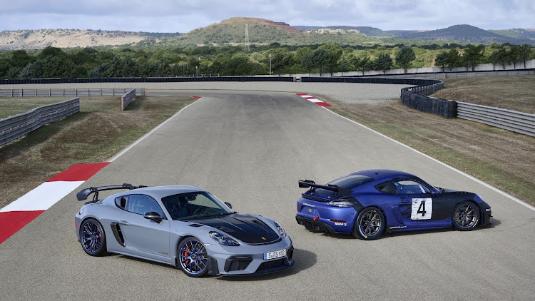 The more powerful pair of the Cayman GT4 RS and its racing cousin the Clubsport have been revealed. Picture: SUPPLIED