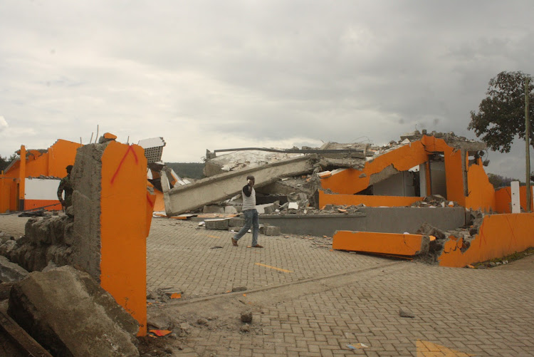 Property worth millions of shillings was destroyed early Sunday morning in Nakuru County as the Kenya Railways Corporation evicted its tenants.