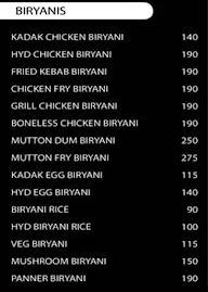 Al Nabeel Hyderabadi Dum Biryani menu 1