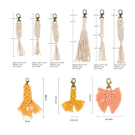 Title 1, Ins Style Color Cotton Thread Tassel Woven Pend...