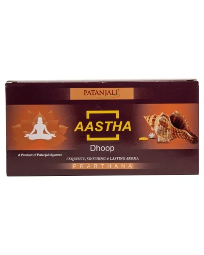 Patanjali Aastha Prarthana Dhoop - 10 Stick - 50 gm