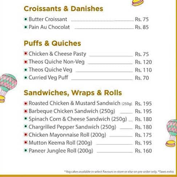 Theobroma menu 