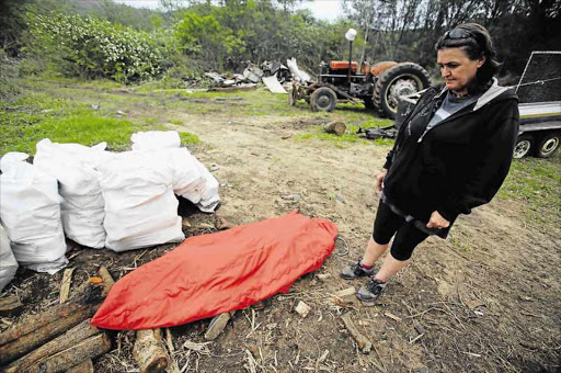 A corpse of a 45 year old farm worker who collapsed and died at work was left lying for over 8 hours at Thornvalley farm Picture: SINO MAJANGAZA