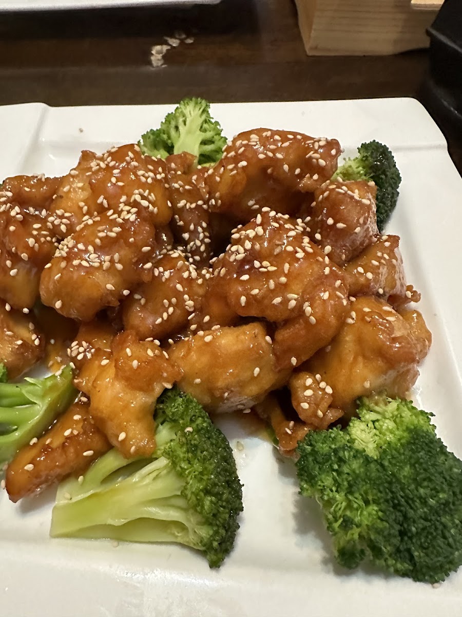 GF Sesame chicken