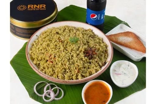 Donne Biryani Rice (No Chicken) + Coke 250ml