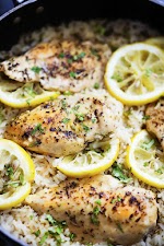 One Pot Lemon Herb Chicken & Rice was pinched from <a href="http://www.lecremedelacrumb.com/one-pot-lemon-herb-chicken-rice/" target="_blank">www.lecremedelacrumb.com.</a>