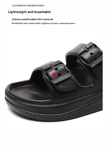 Title 3, Womens Slippers Double Buckle Outer Wear Thick...