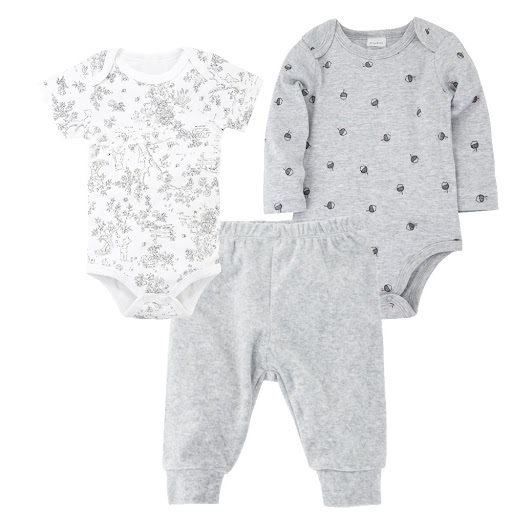 Title 7, Solid Color Korean Newborn Baby Clothes Kids Se...