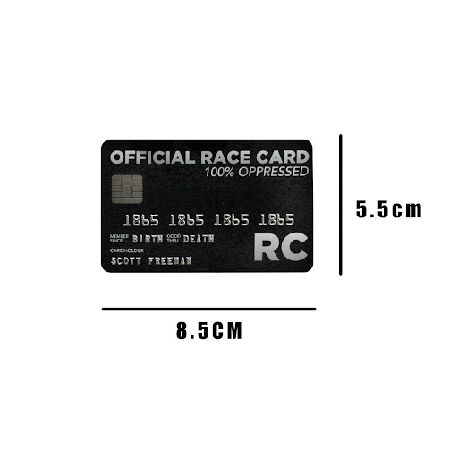 Title 8, White Privilege Card Credit Card