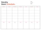 Weekly Work - Weekly Schedule item