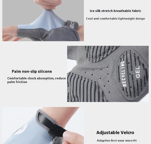 Title 15, Gants fins de sport anti-dérapants à doigts cou...