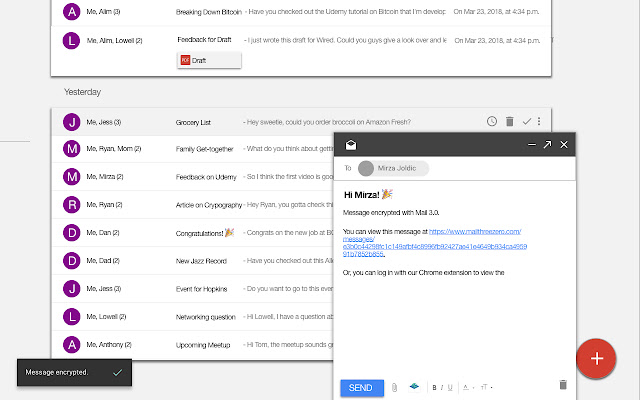 Mail 3.0 chrome extension