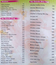 Hotel Athavan menu 1