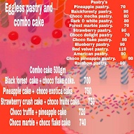 Wao Cake menu 1