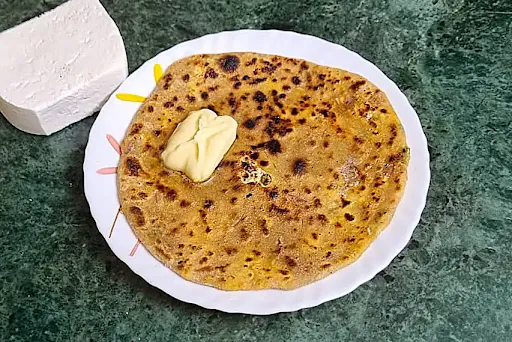 1 Stuffed Paneer Paratha With Butter