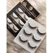 Mi Chồn , Lông Mi Giả Chồn 3D 3Pcs 3 Fashion Eyelashes 3 Faux - Cils - Bộ 3 Cặp