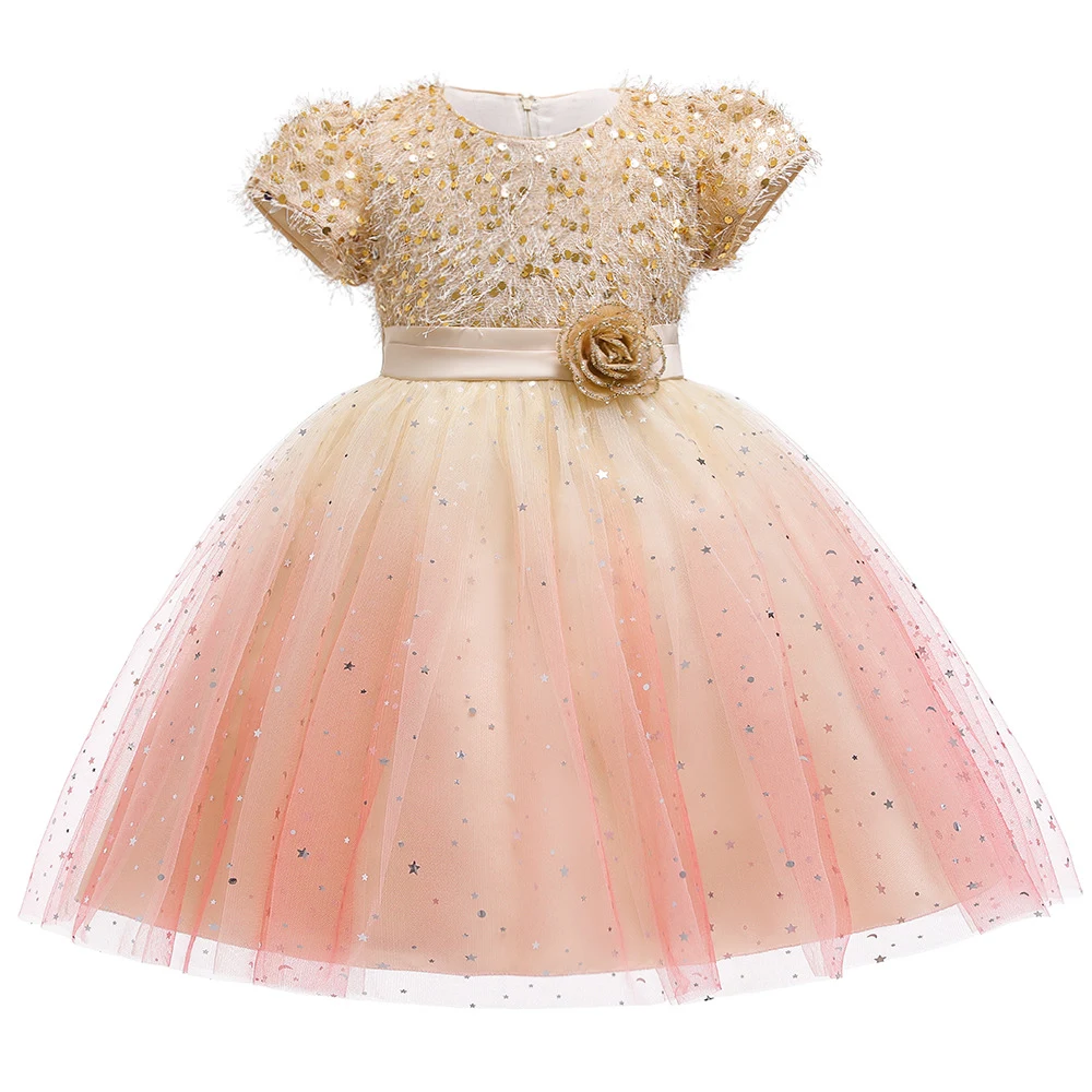 Title 5, Robe enfant ciel étoilé scintillant mariage, hô...