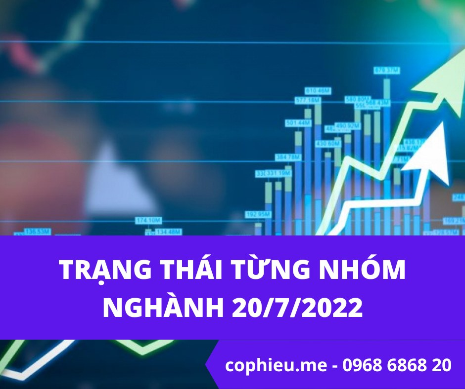 Trạng thái từng nhóm nghành 20/7/2022: