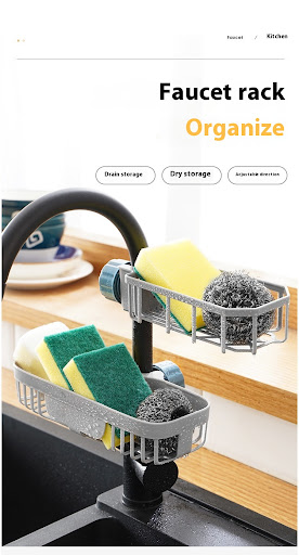 Title 9, Hanging On A Faucet Kitchen Sink Storage Rack, ...