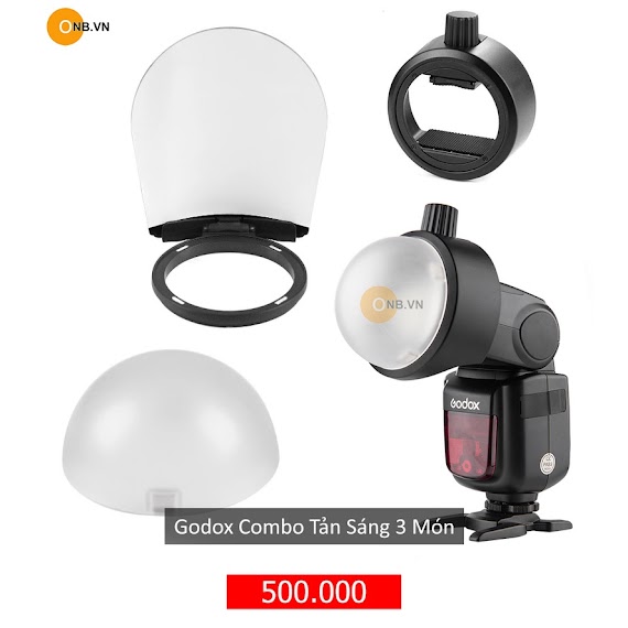 Combo Tản Sáng 3 Món Godox Ak - R11 R12 Và Ngàm Gắn Sr1