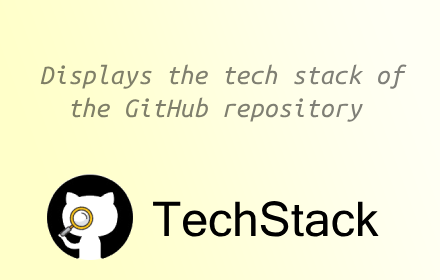 TechStack: Show Github Repo Tech Stack small promo image