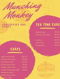 Munching Monkey Baker's menu 3