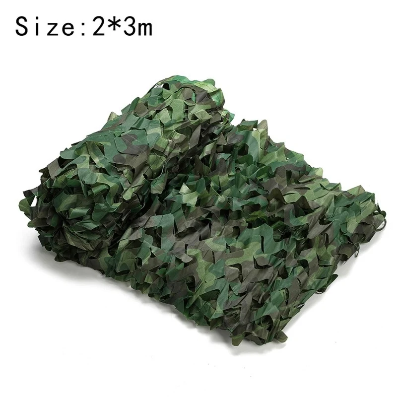 Jungle camouflage net met enkele laag voor schaduw en zonbescherming. Ideaal voor kamperen, jagen en observeren.