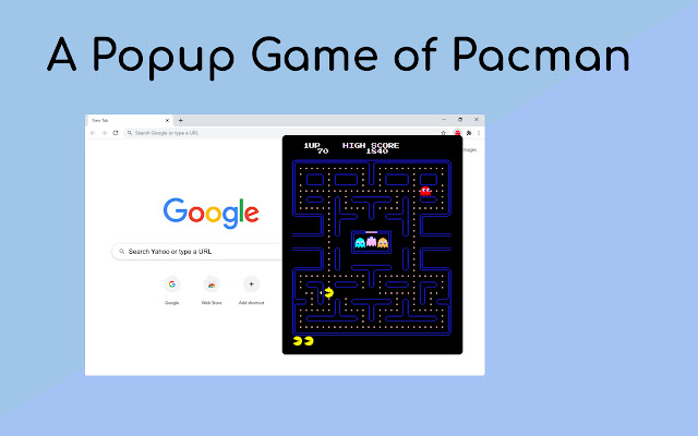 Pacman Popup on Chrome Preview image 2