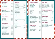 The Bungalow Cafe menu 1