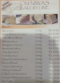 Om Niwas Bakery Line menu 5