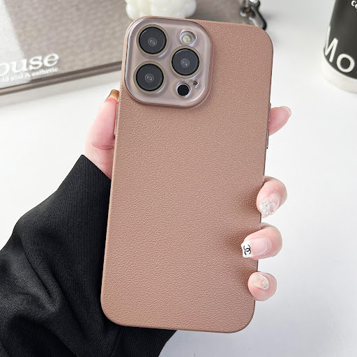 Title 8, Solid Color Lychee Pattern Phone Case. Stylish ...