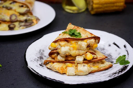 Paneer, Sweet Corn & Cheese Quesadillas