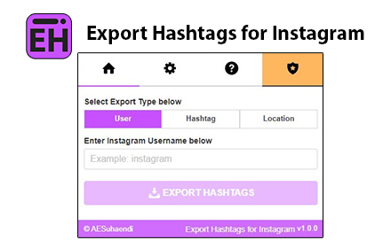 Export Hashtags for Instagram small promo image