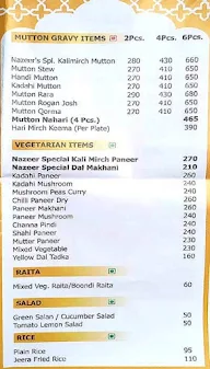 Nazeer Delicacies menu 5