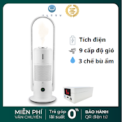 Quạt Tích Điện Lọc Không Khí Bù Ẩm Khử Khuẩn Ultty Cr022 Pin Khủng 9000Mah Tích Hợp Sạc Dự Phòng - Hàng Chính Hãng