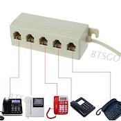 Đầu Chia Cáp Điện Thoại/Mô Đun 1 Cổng Rj11 Sang 5 Cổng 6P4C