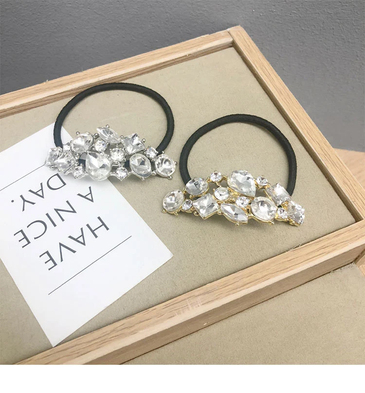 Title 5, Eenvoudige strass hoofdband haar elastiekjes, m...