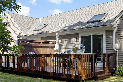 Wooden deck with outdoor furniture - Buy this luxury apartment / penthouse in North Falmouth, 4 rooms, 2 bedrooms