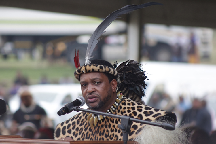 King Misuzulu kaZwelithini speaks during Umkhosi weLembe at KwaDukuza, KwaZulu-Natal. File image