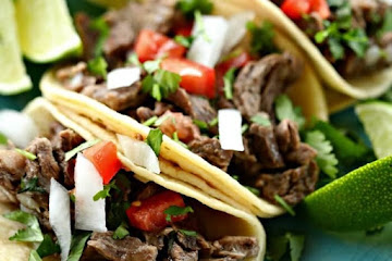 Crock pot Carne Asada Street Tacos