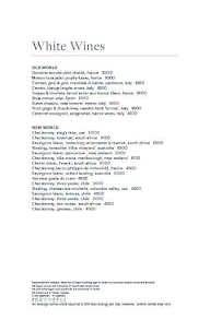 Wilows Lounge Bar menu 6