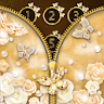 Gold Diamond Zipper Lock icon