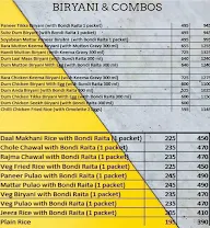 Biryani Badshah menu 2