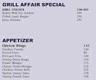 Grill Affair's menu 2