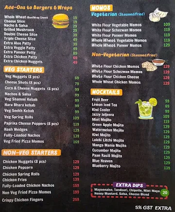 Hash Stix menu 