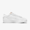 womens blazer low platform white