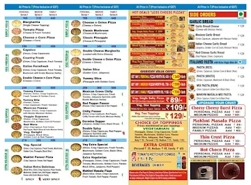 Pizzallo Hot menu 