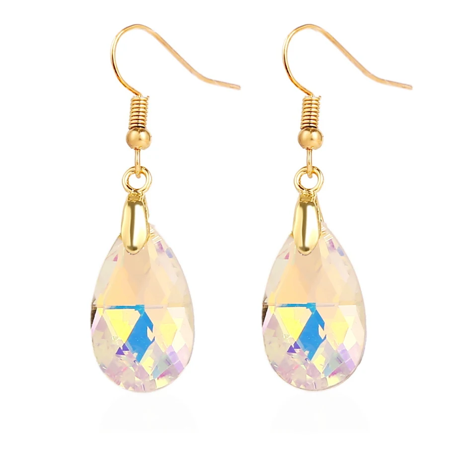 Stijlvolle waterdruppel kristallen oorbellen voor dames – verfraai je look met een subtiele glans en verfijnde elegantie, perfect voor elke dag.