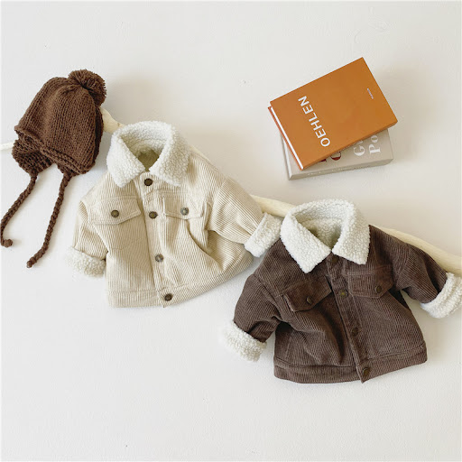 Title 4, Childrens Plush And Thickened Lamb Coat Cordur...